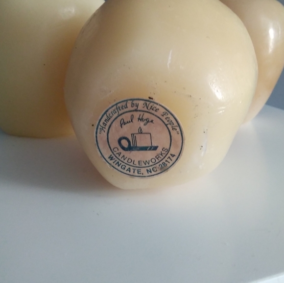 Vintage Apple Candles (bundle of 3) - Picture 3 of 4